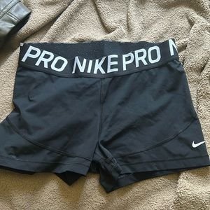 Black Nike Pros Shorts